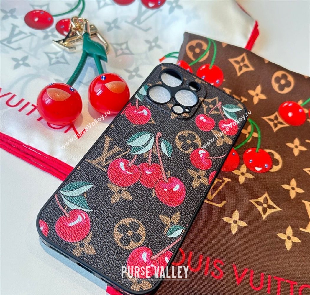 Louis Vuitton Cherry iPhone Holder 2025 0616 (SHI-250616001)