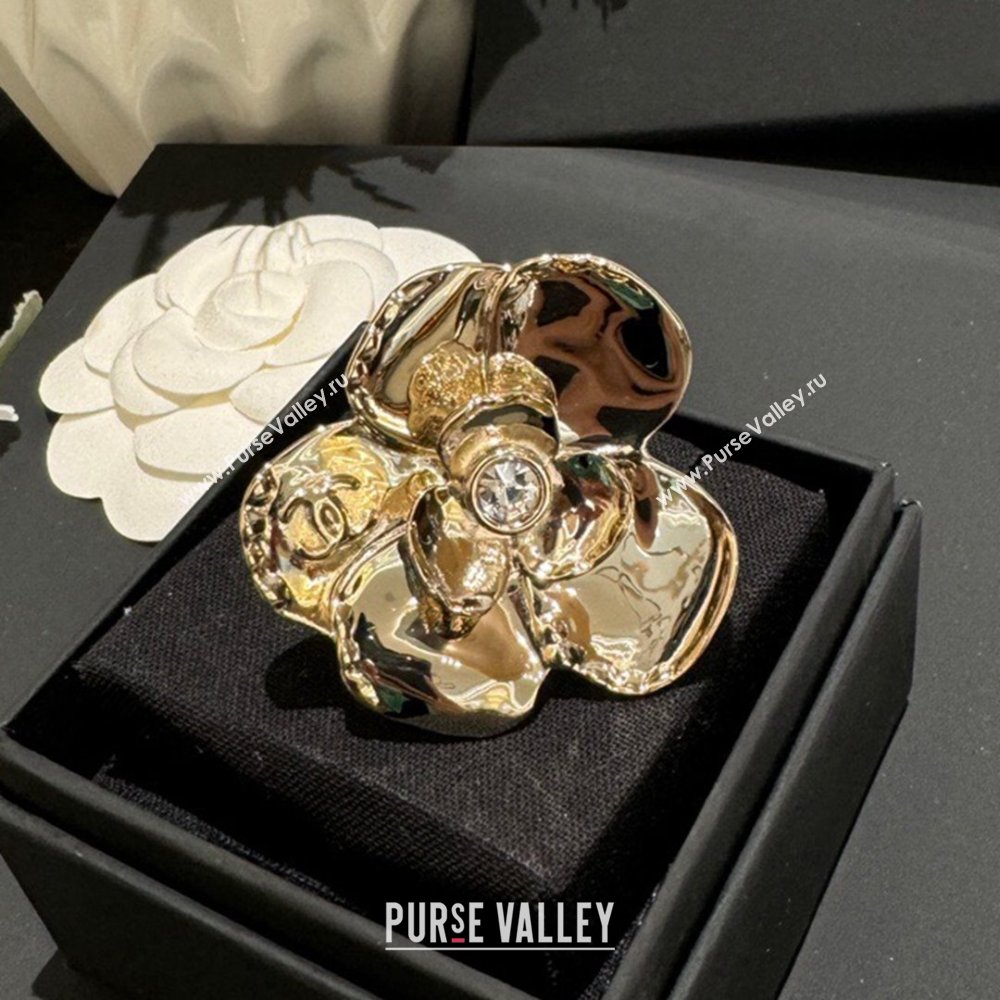 Chanel Camellia Ring CH101059 Gold 2024 (YF-24101059)