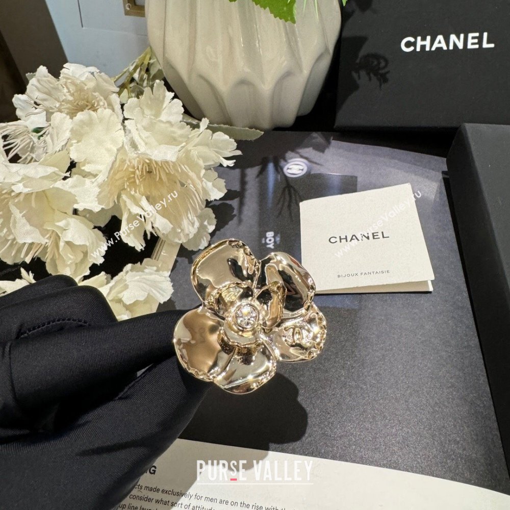 Chanel Camellia Ring CH101059 Gold 2024 (YF-24101059)