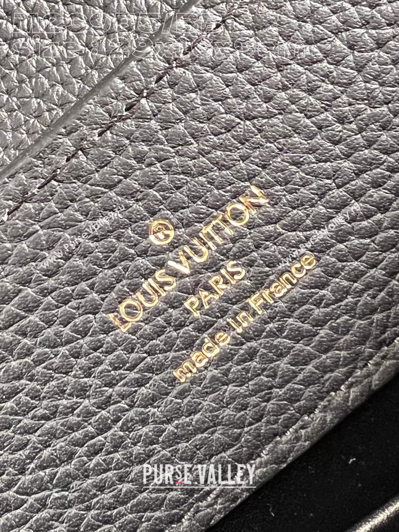 Louis Vuitton Capucines East-West Small Bag in Matte Calfskin M23955 All Black 2024 (JUAN-24031522)