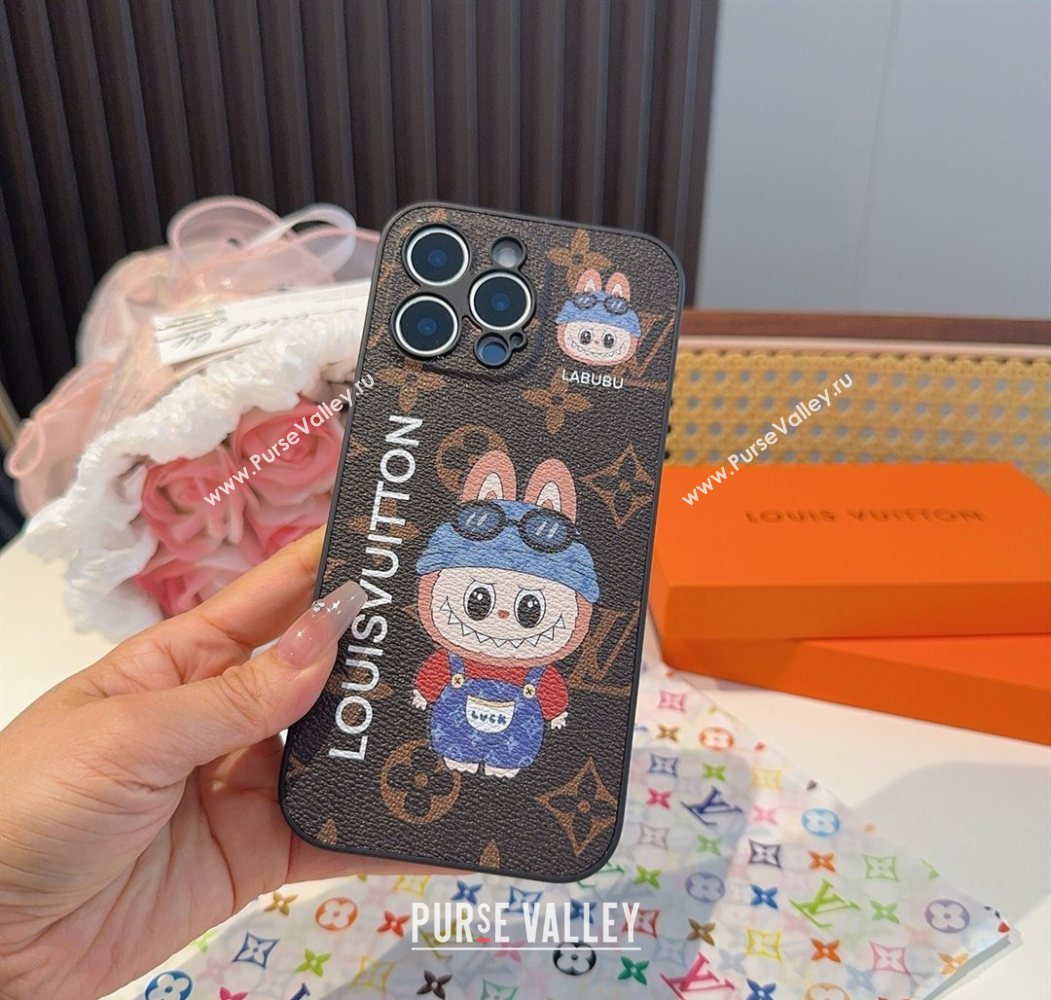 Labubu x Louis Vuitton iPhone Holder Blue 2025 0616 (SHI-250616003)