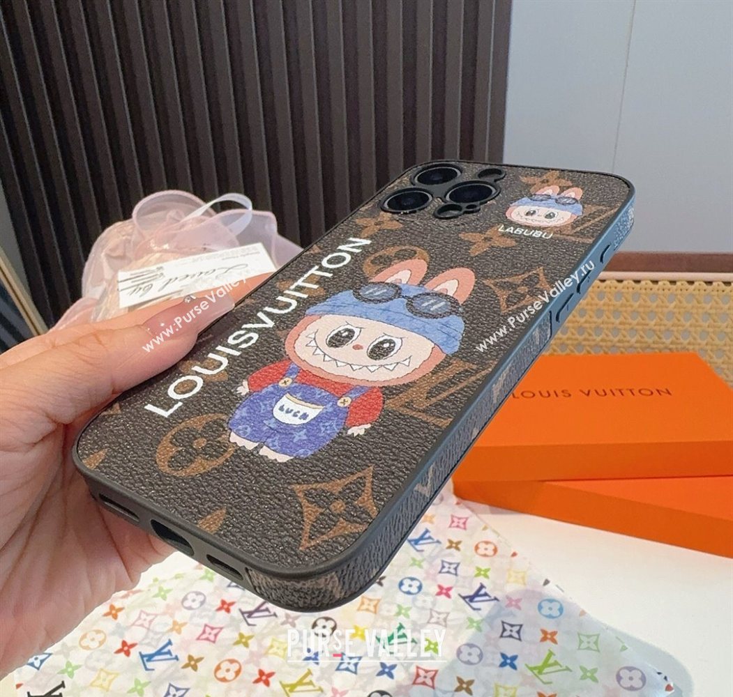 Labubu x Louis Vuitton iPhone Holder Blue 2025 0616 (SHI-250616003)