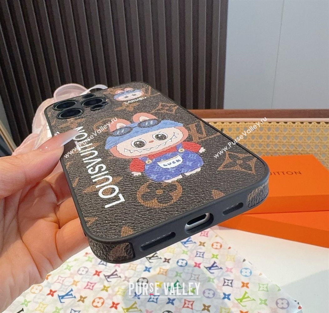 Labubu x Louis Vuitton iPhone Holder Blue 2025 0616 (SHI-250616003)