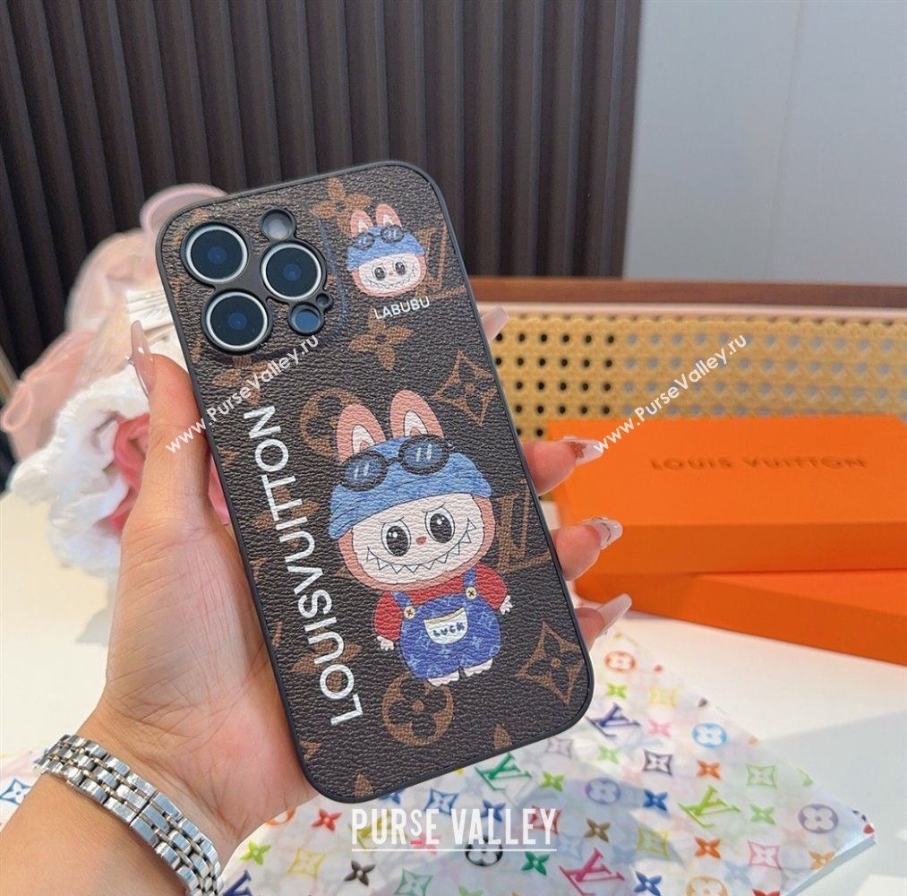 Labubu x Louis Vuitton iPhone Holder Blue 2025 0616 (SHI-250616003)