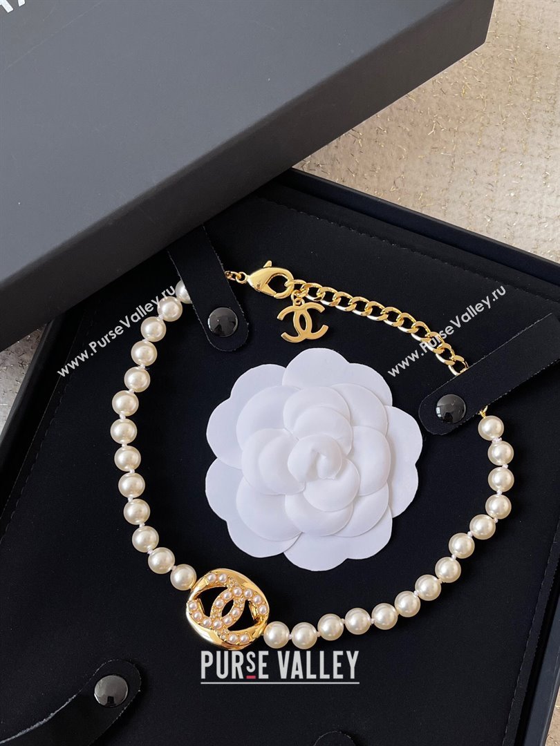 Chanel Pearls Choker Necklace CH101219 2024 (YF-24101219)