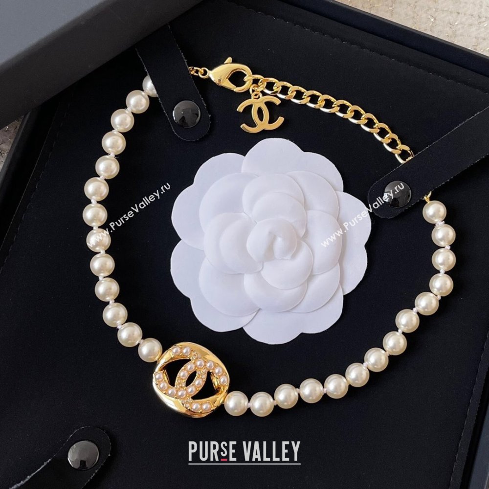 Chanel Pearls Choker Necklace CH101219 2024 (YF-24101219)