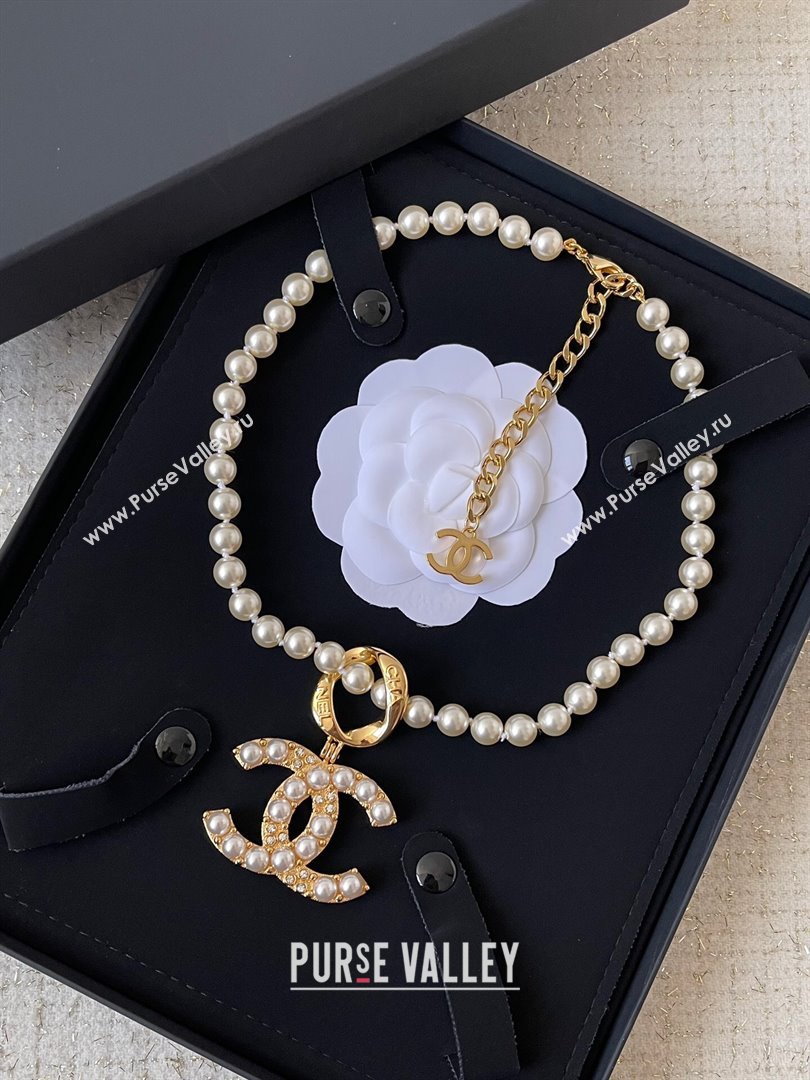 Chanel Pearls Short Necklace CH101220 2024 (YF-24101220)