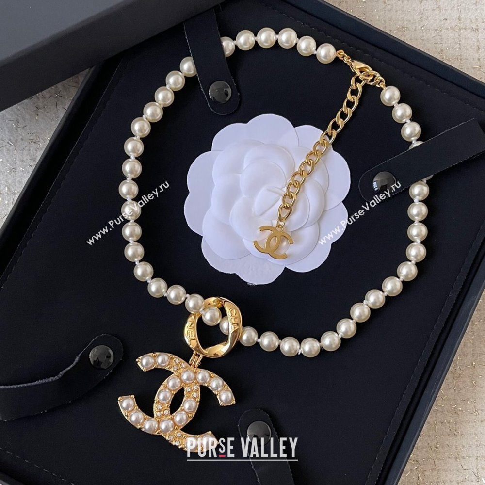 Chanel Pearls Short Necklace CH101220 2024 (YF-24101220)