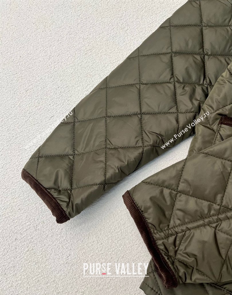 Prada Padded Coat P112917 Green 2023 (Q-23112917)