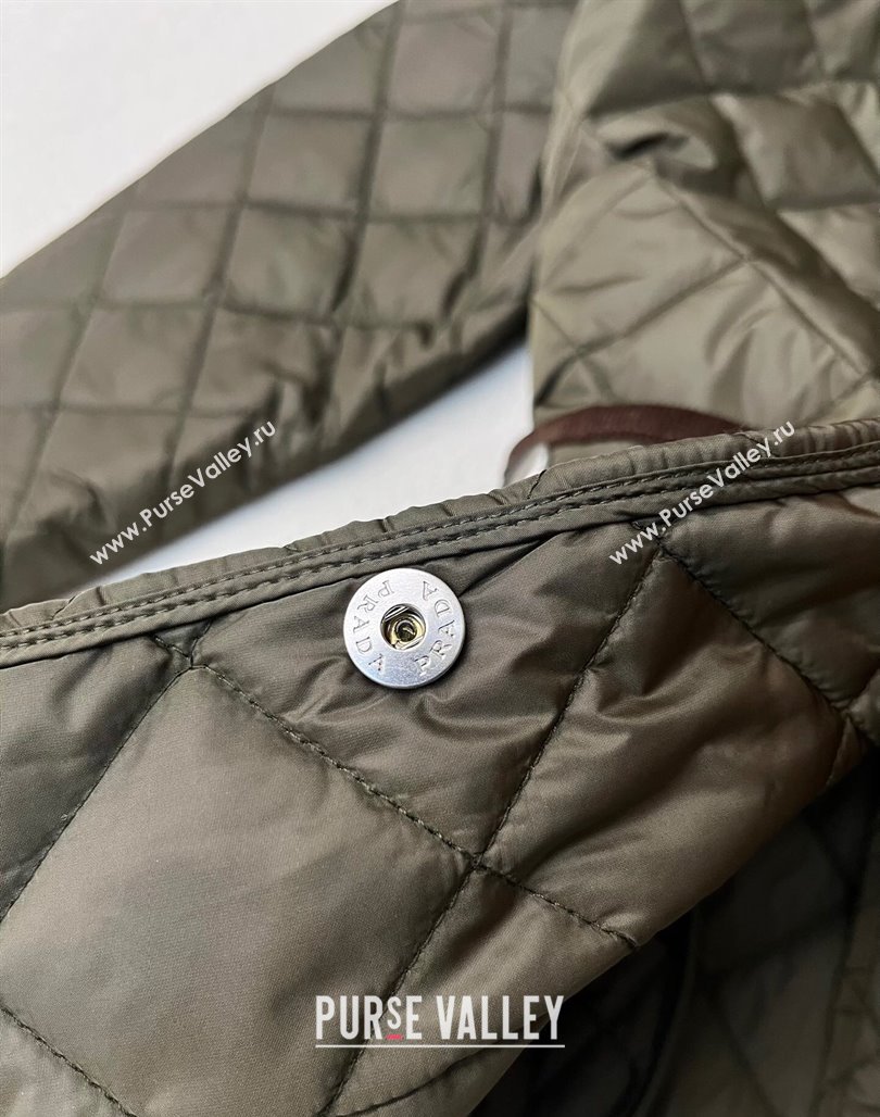 Prada Padded Coat P112917 Green 2023 (Q-23112917)