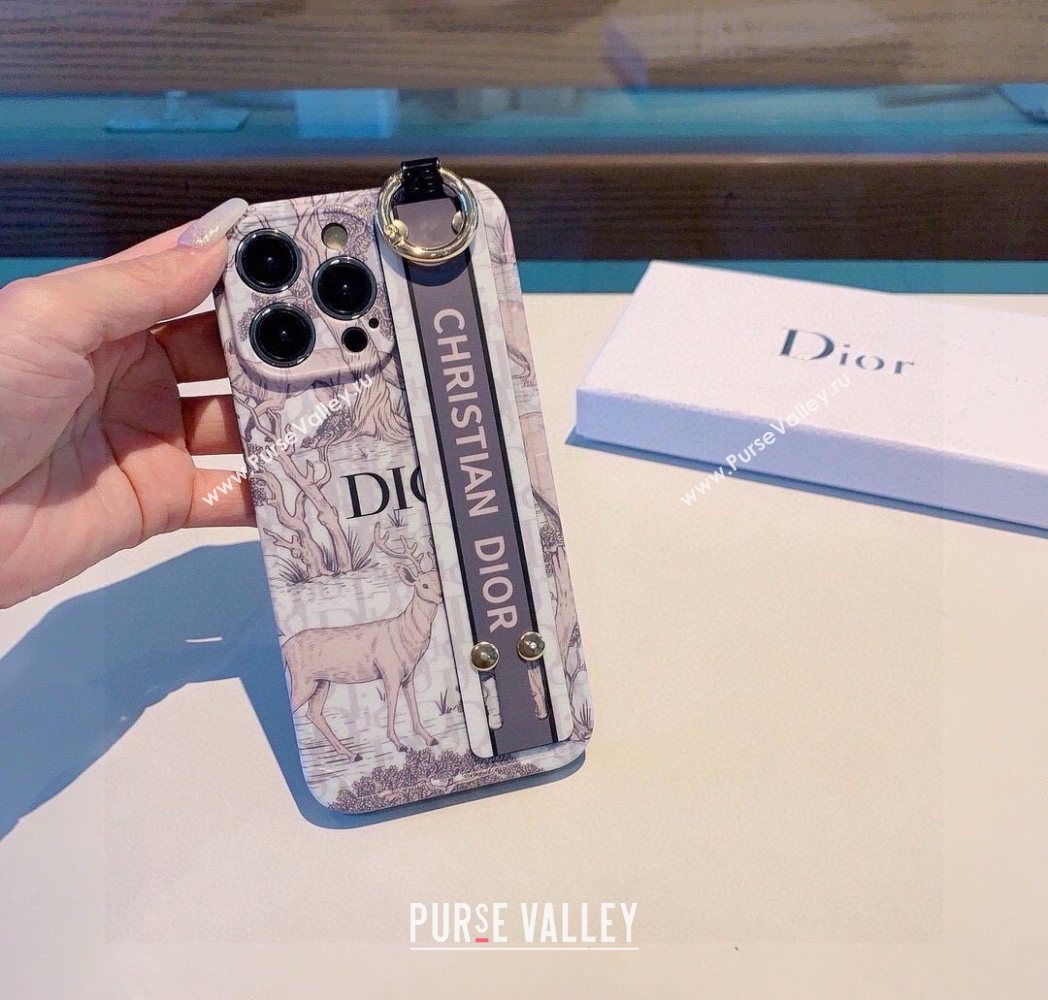Dior Toile de Jouy iPhone Holder Pink 2025 0616 (SHI-250616010)