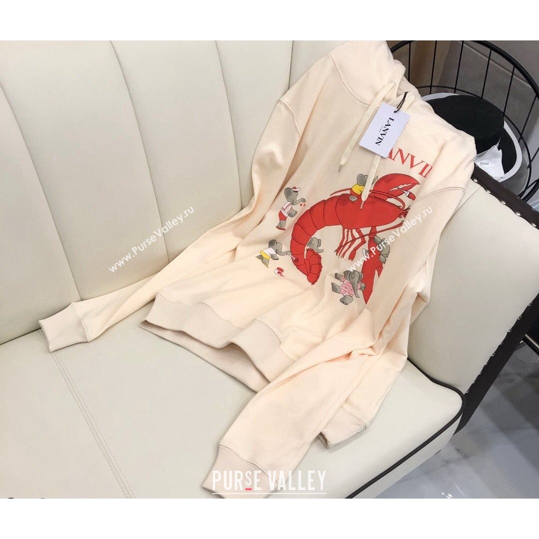 Lanvin Lobster Sweatshirt White/Red 2021 (Q-21082626)