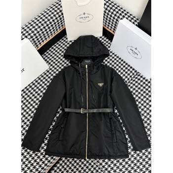 Prada Re-Nylon Padded Jacket P112930 Black 2023 (Q-23112930 )