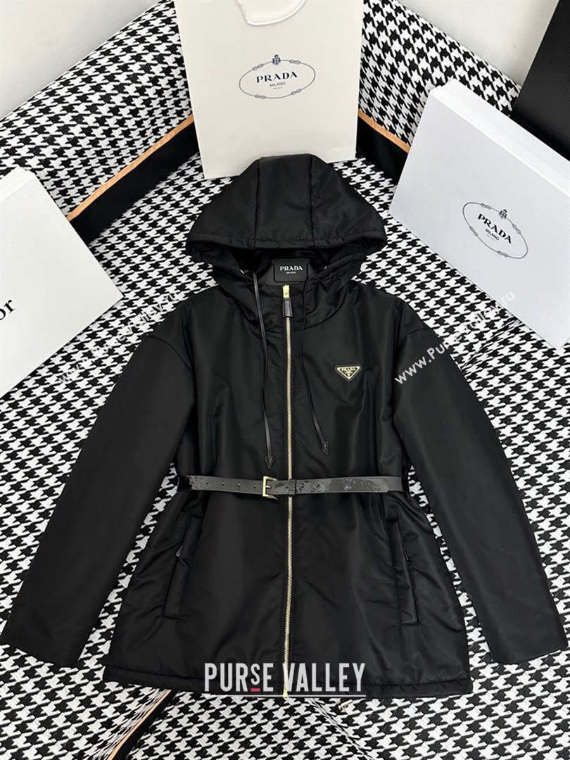 Prada Re-Nylon Padded Jacket P112930 Black 2023 (Q-23112930 )