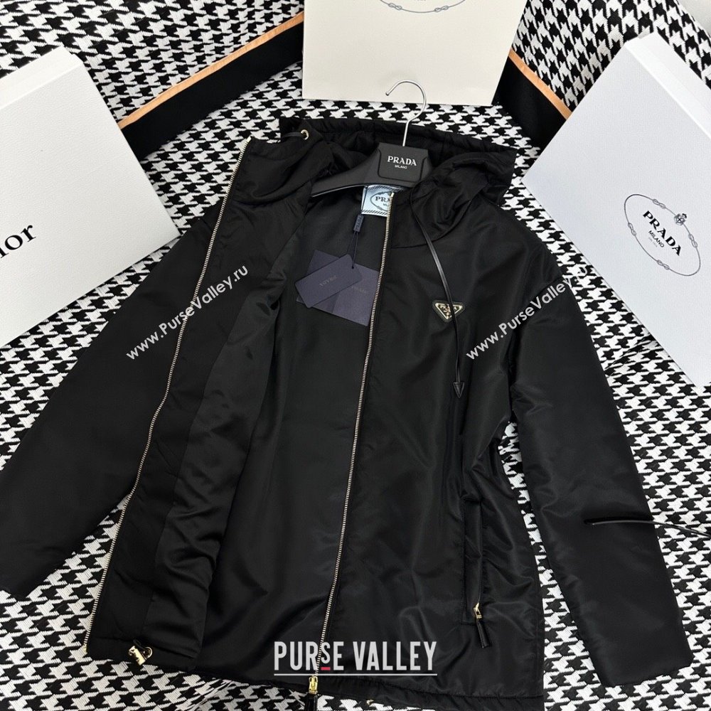 Prada Re-Nylon Padded Jacket P112930 Black 2023 (Q-23112930 )