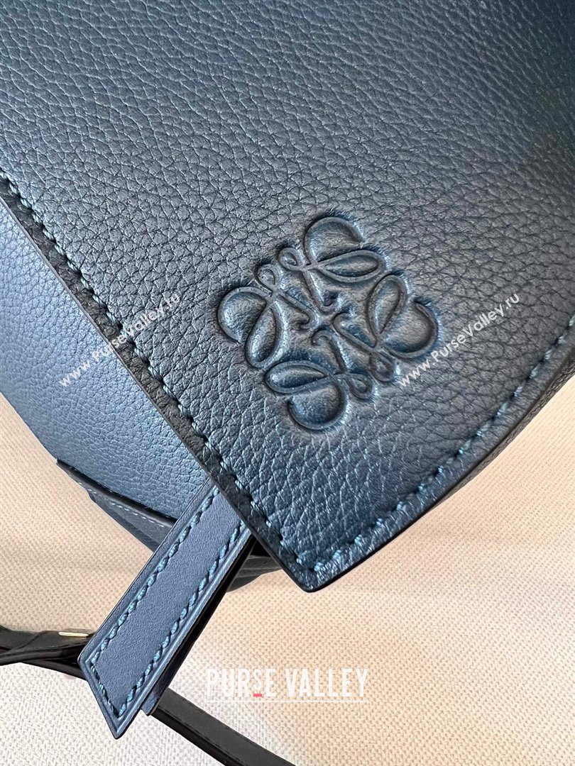 Loewe Large Puzzle Bag in Grained Calfskin Blue 2024 (DL-24032102)