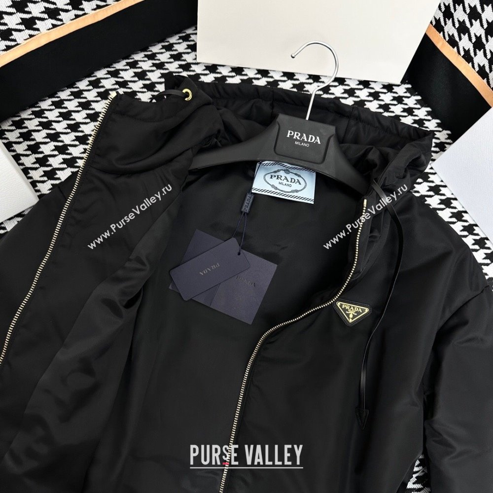 Prada Re-Nylon Padded Jacket P112930 Black 2023 (Q-23112930 )