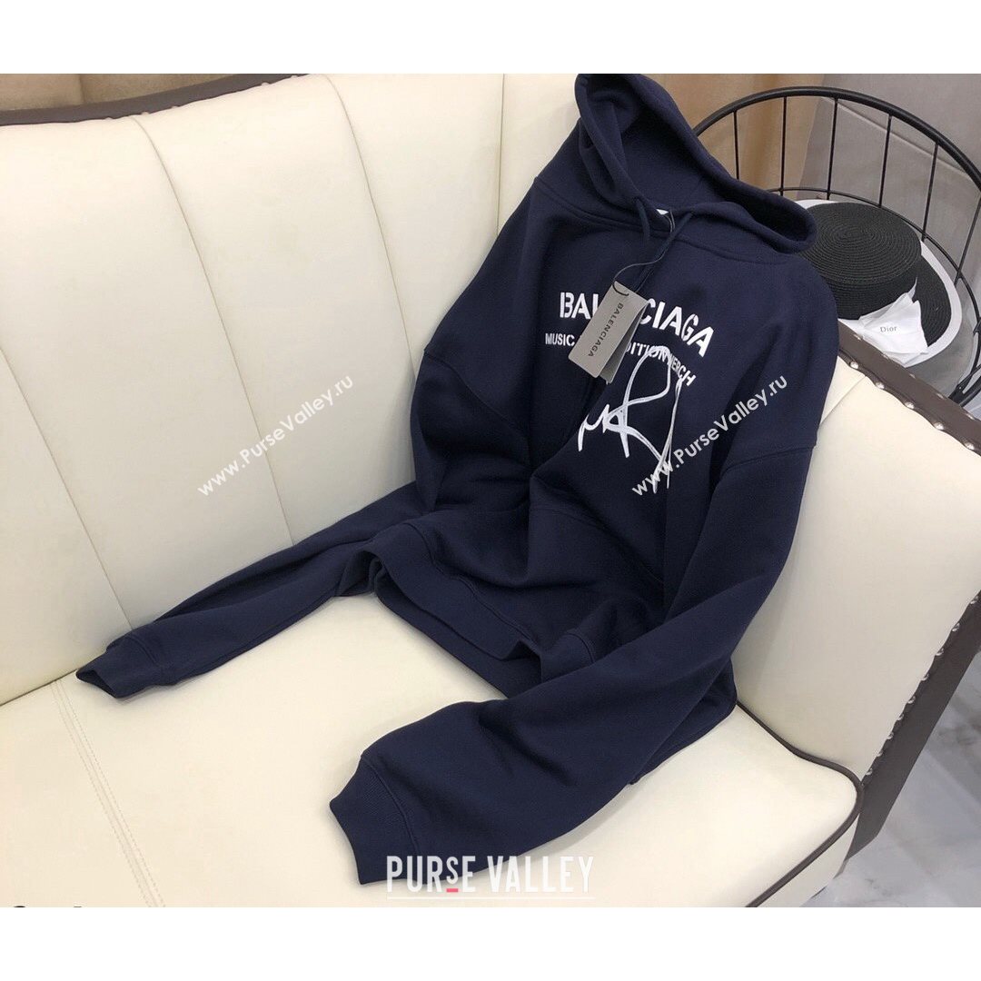 Balenciaga Sweatshirt Dark Blue 2021 (Q-21082627)