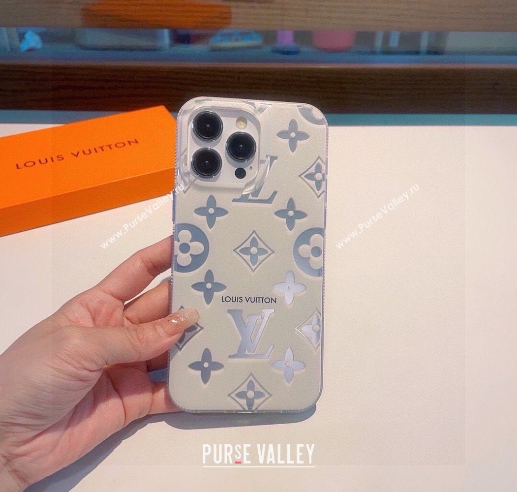 Louis Vuitton iPhone Holder White/Silver 2025 0616 (SHI-250616011)