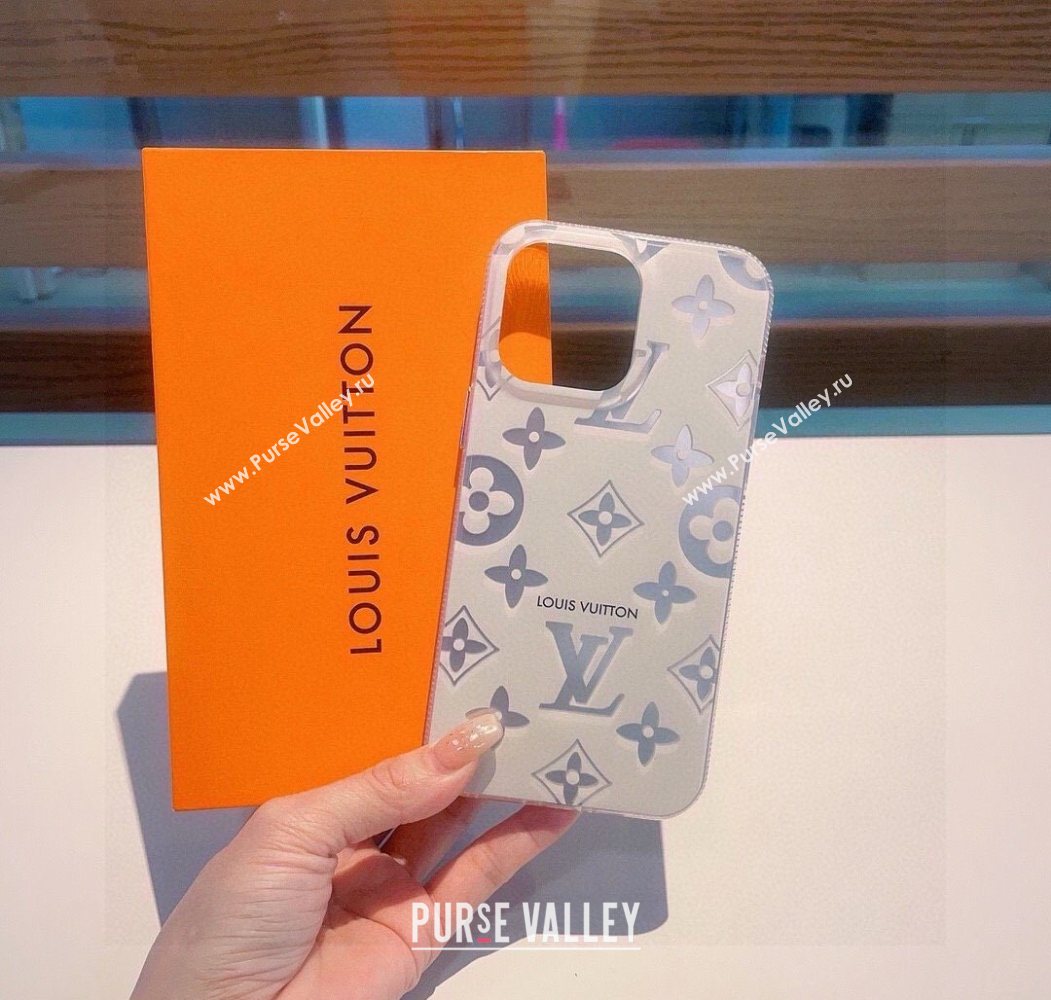 Louis Vuitton iPhone Holder White/Silver 2025 0616 (SHI-250616011)