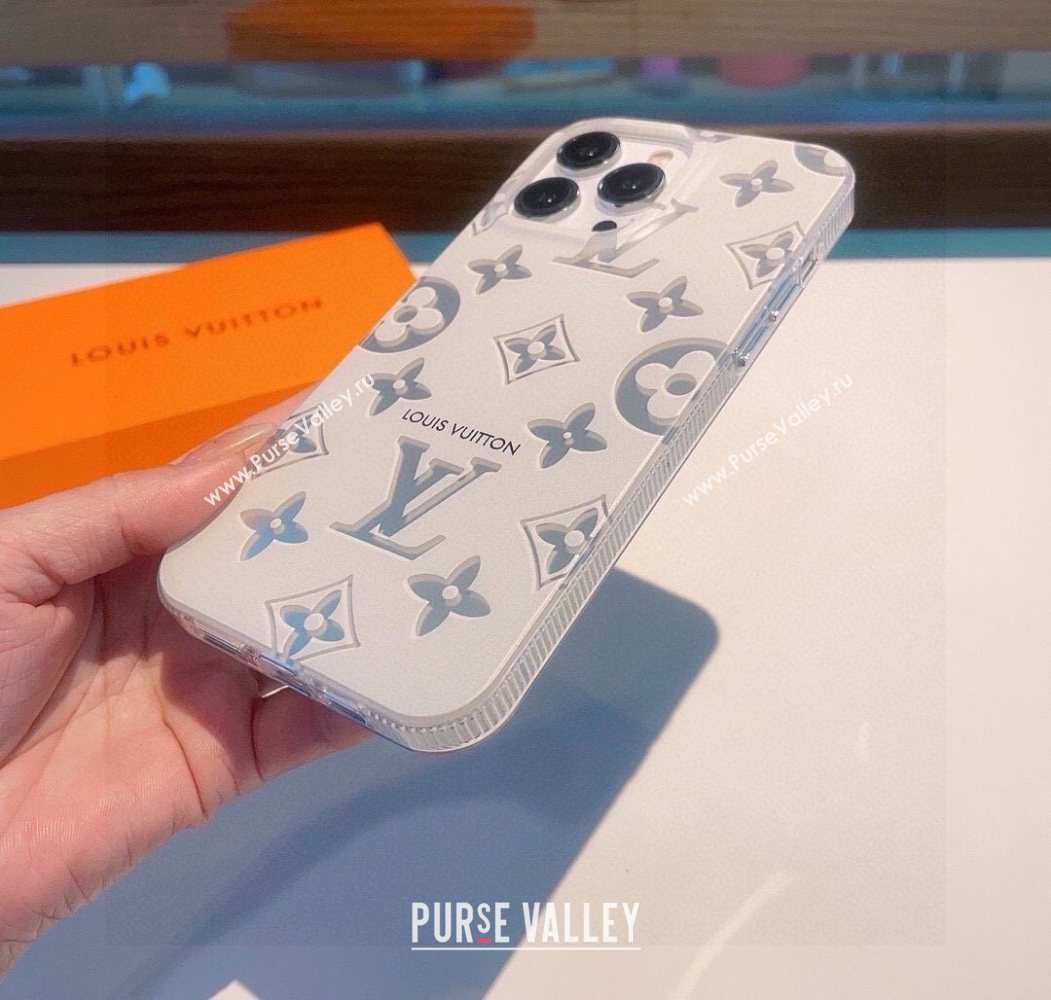 Louis Vuitton iPhone Holder White/Silver 2025 0616 (SHI-250616011)