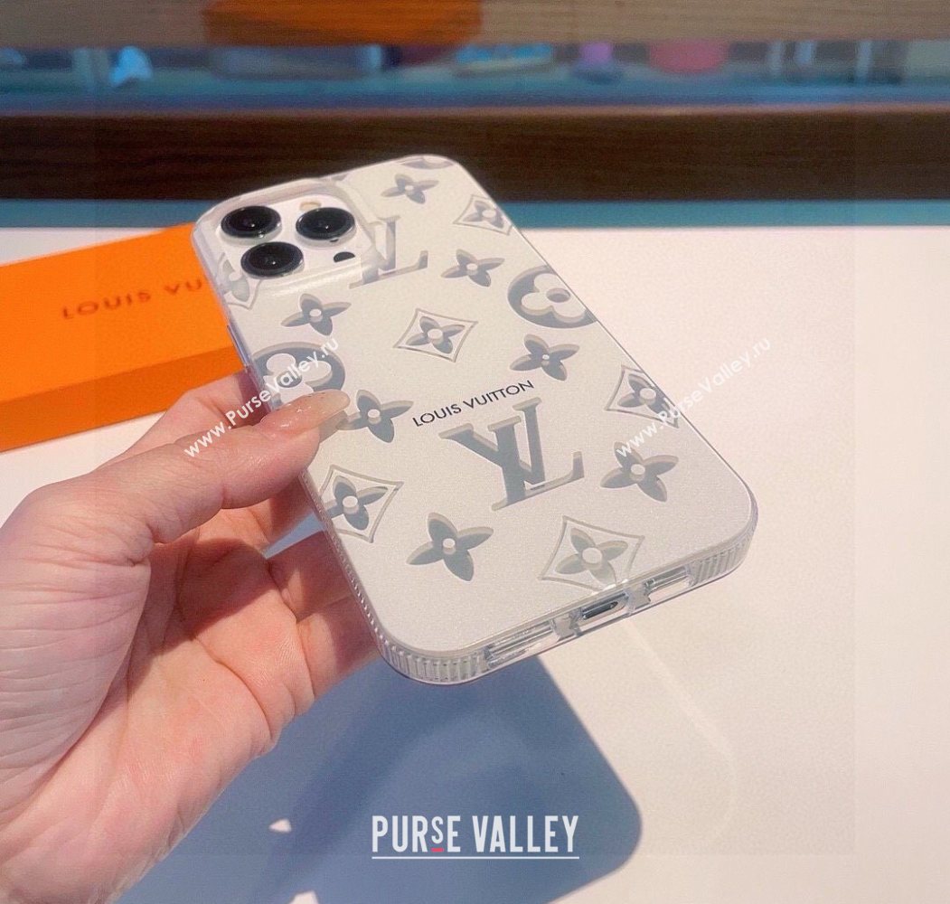 Louis Vuitton iPhone Holder White/Silver 2025 0616 (SHI-250616011)