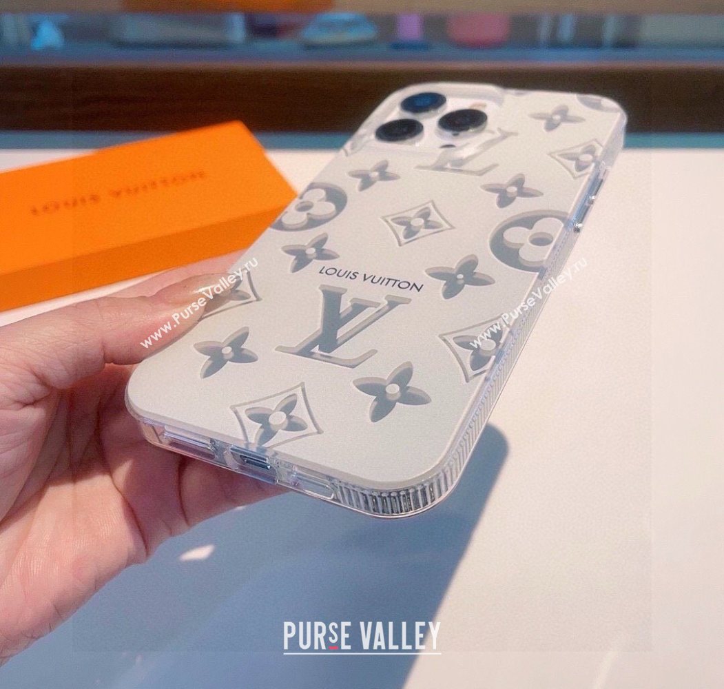 Louis Vuitton iPhone Holder White/Silver 2025 0616 (SHI-250616011)