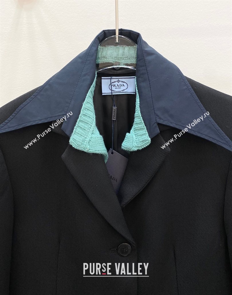 Prada Wool Jacket P112931 Black 2023 (Q-23112931)