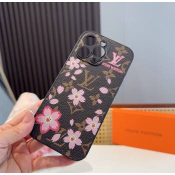 Louis Vuitton x TM Cherry Bloom iPhone Holder Brown 2025 (SHI-250616012)