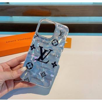Louis Vuitton iPhone Holder Blue/Black 2025 0616 (SHI-250616013)