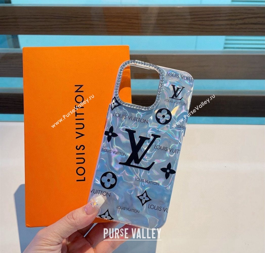 Louis Vuitton iPhone Holder Blue/Black 2025 0616 (SHI-250616013)