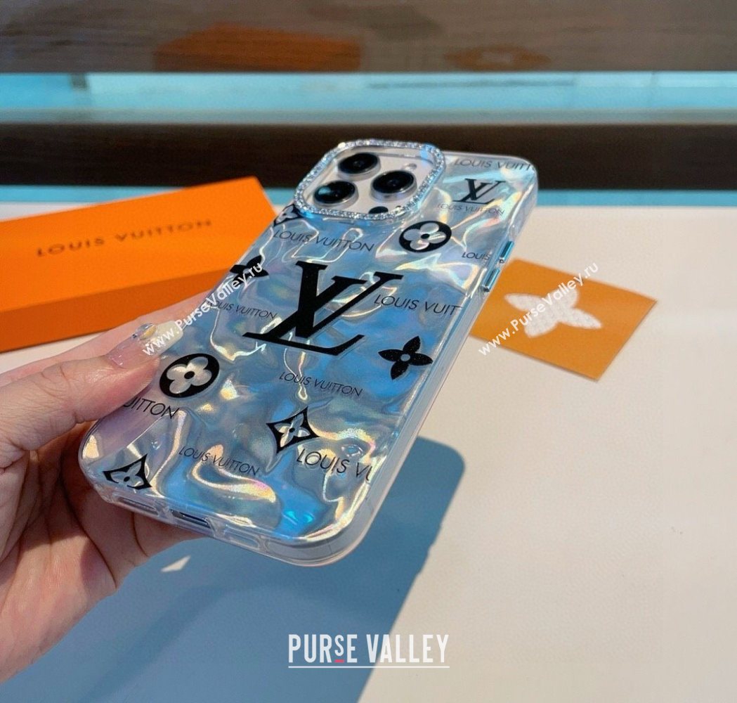 Louis Vuitton iPhone Holder Blue/Black 2025 0616 (SHI-250616013)