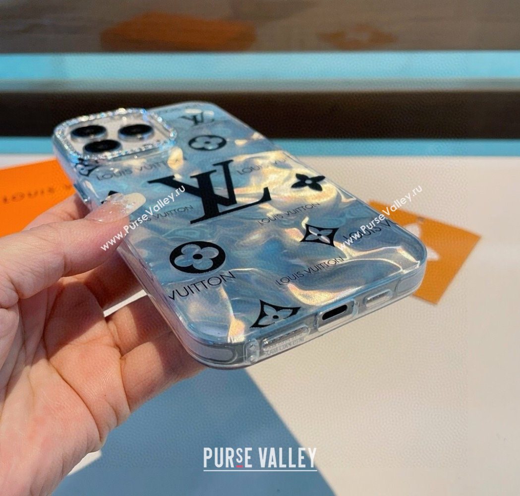 Louis Vuitton iPhone Holder Blue/Black 2025 0616 (SHI-250616013)
