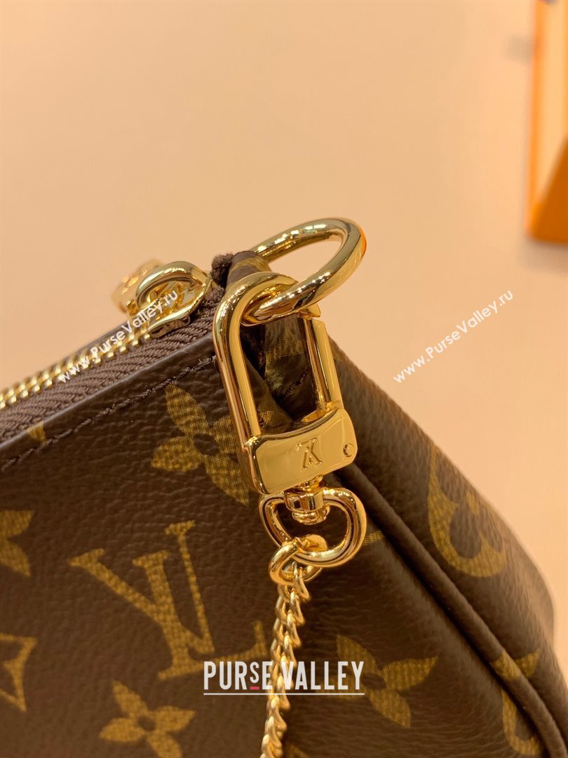 Louis Vuitton Christmas Mini Pochette Accessoires Clutch with Chain Bag M58009 02 2020 (KI-20112433)