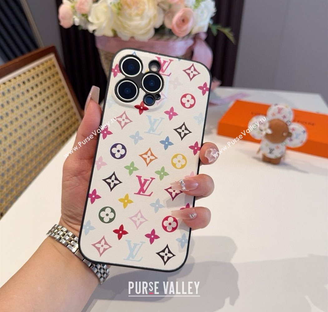 Louis Vuitton x TM iPhone Holder White/Multicolor 2025 0616 (SHI-250616014)