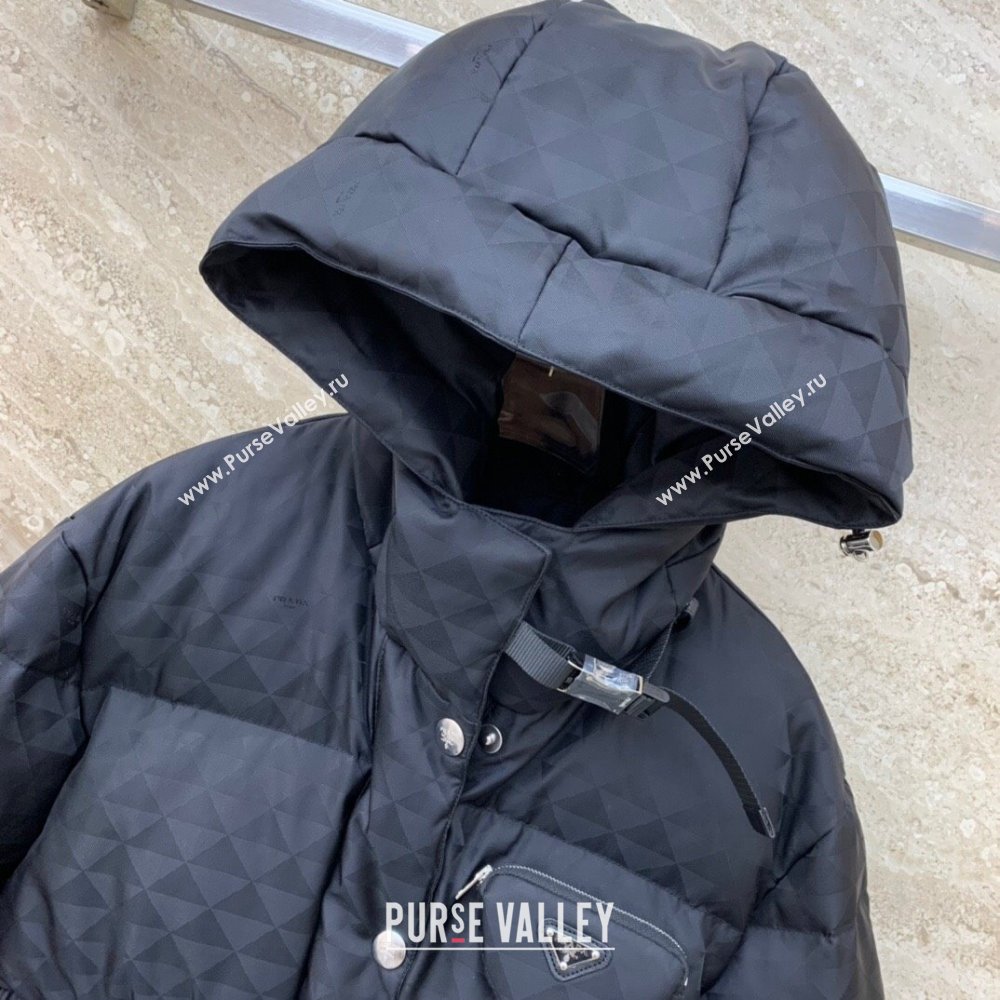 Prada Re-Nylon Down Jacket P112933 Black 2023 (Q-23112933)