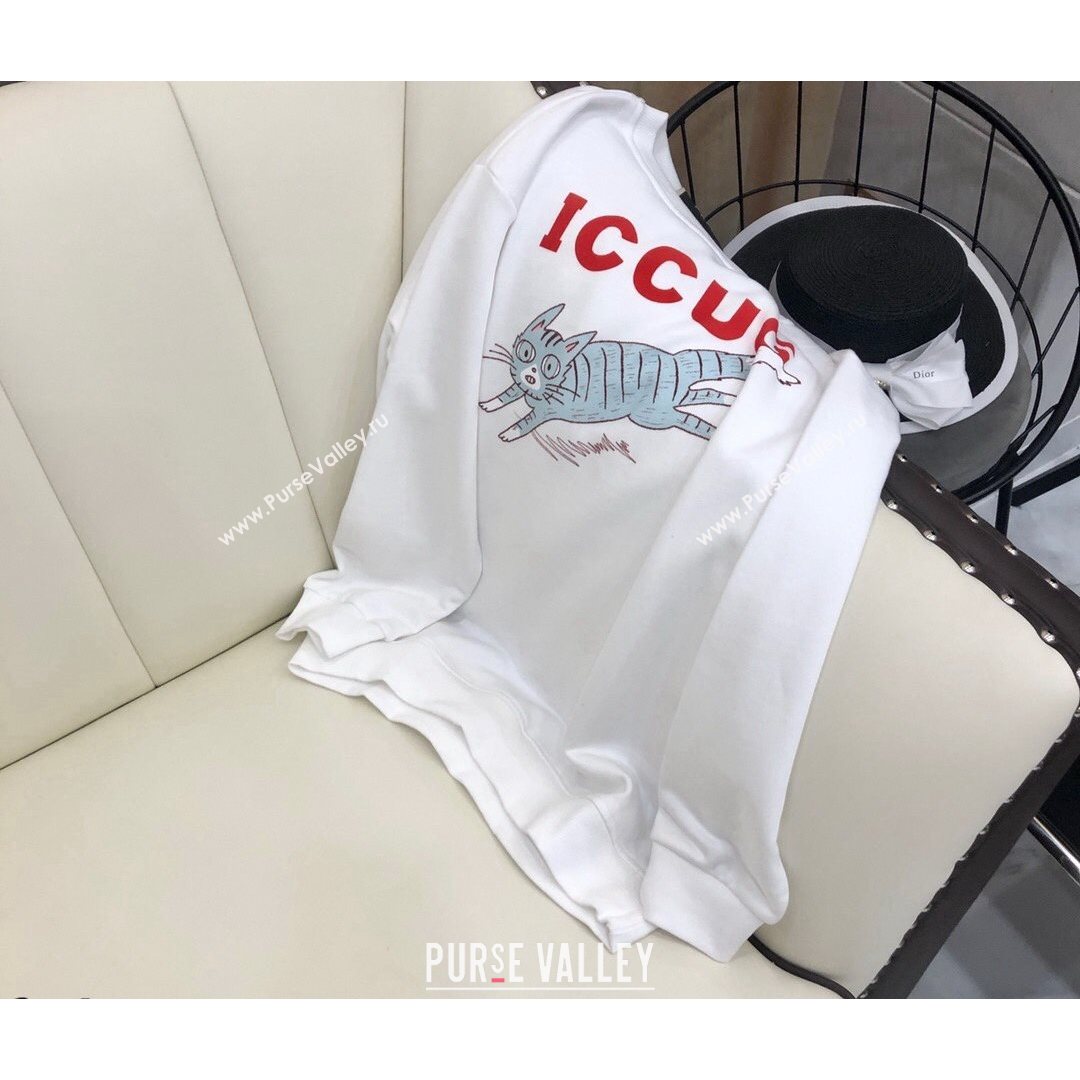 Gucci Cat Sweatshirt White 2021 (Q-21082630)