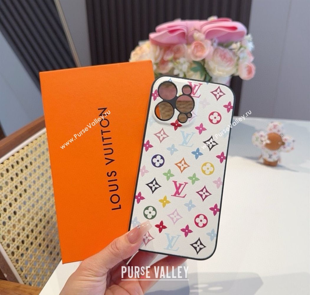 Louis Vuitton x TM iPhone Holder White/Multicolor 2025 0616 (SHI-250616014)