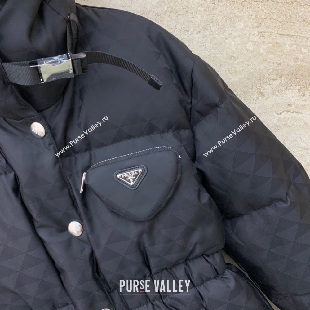 Prada Re-Nylon Down Jacket P112933 Black 2023 (Q-23112933)