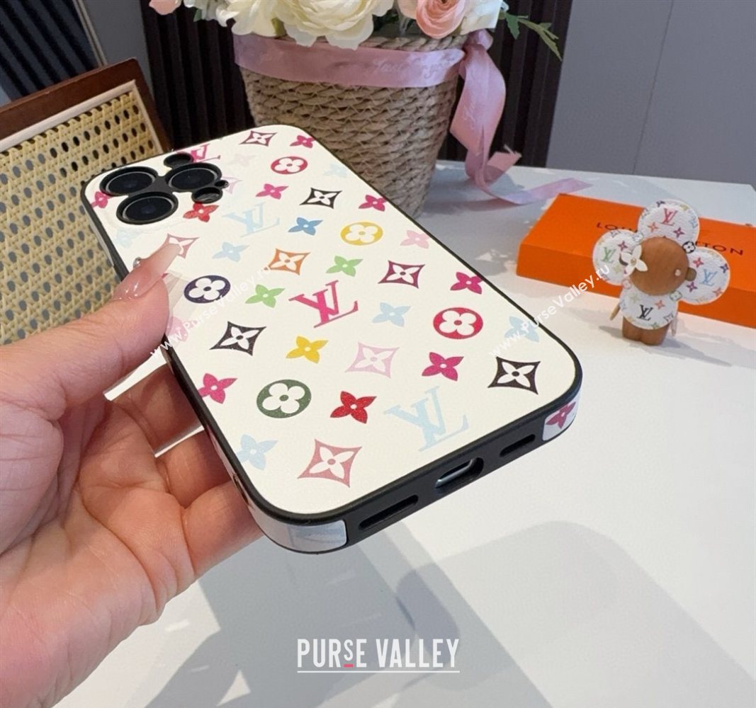 Louis Vuitton x TM iPhone Holder White/Multicolor 2025 0616 (SHI-250616014)