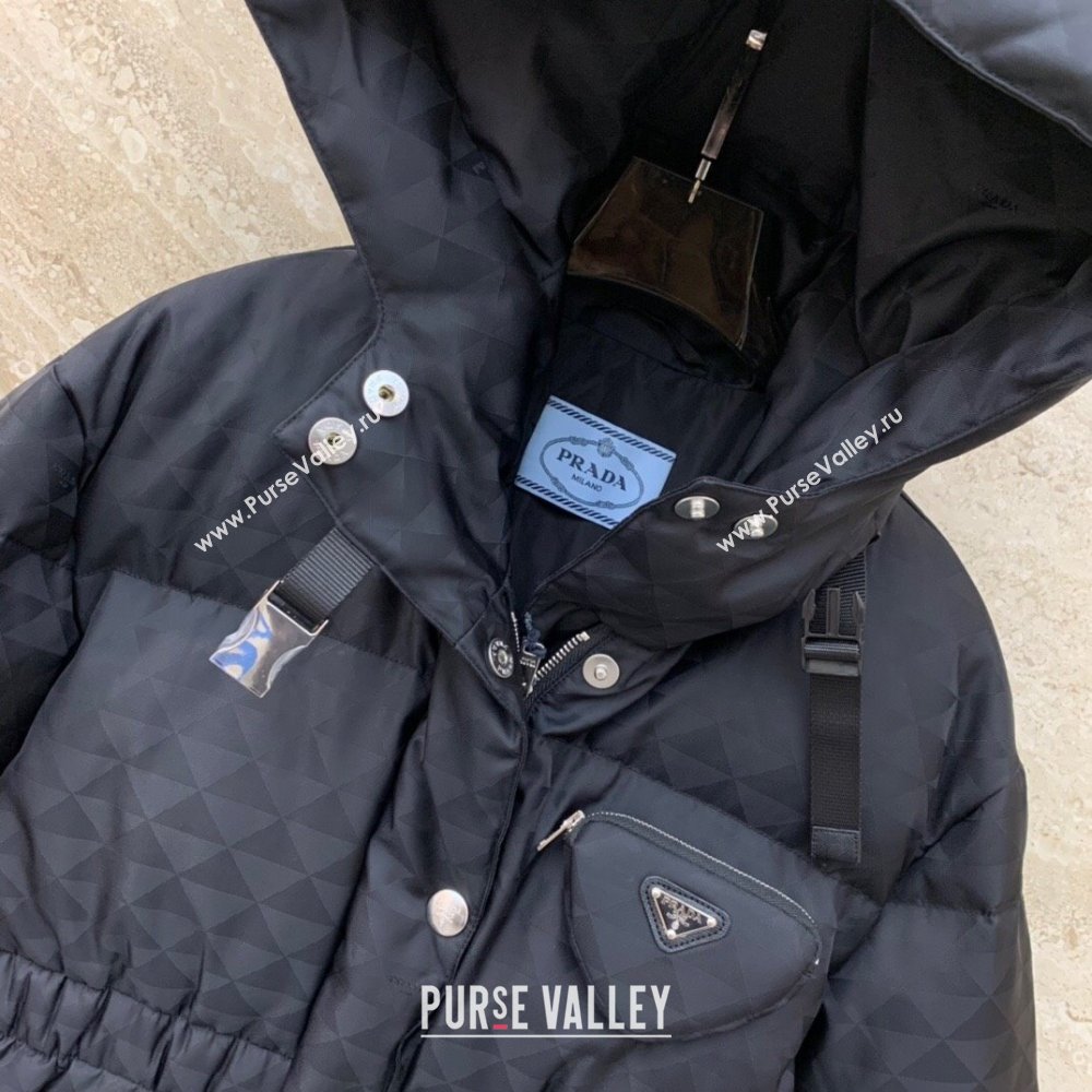 Prada Re-Nylon Down Jacket P112933 Black 2023 (Q-23112933)