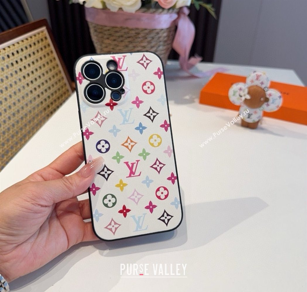 Louis Vuitton x TM iPhone Holder White/Multicolor 2025 0616 (SHI-250616014)