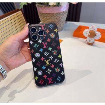 Louis Vuitton x TM iPhone Holder Black/Multicolor 2025 0616 (SHI-250616015)