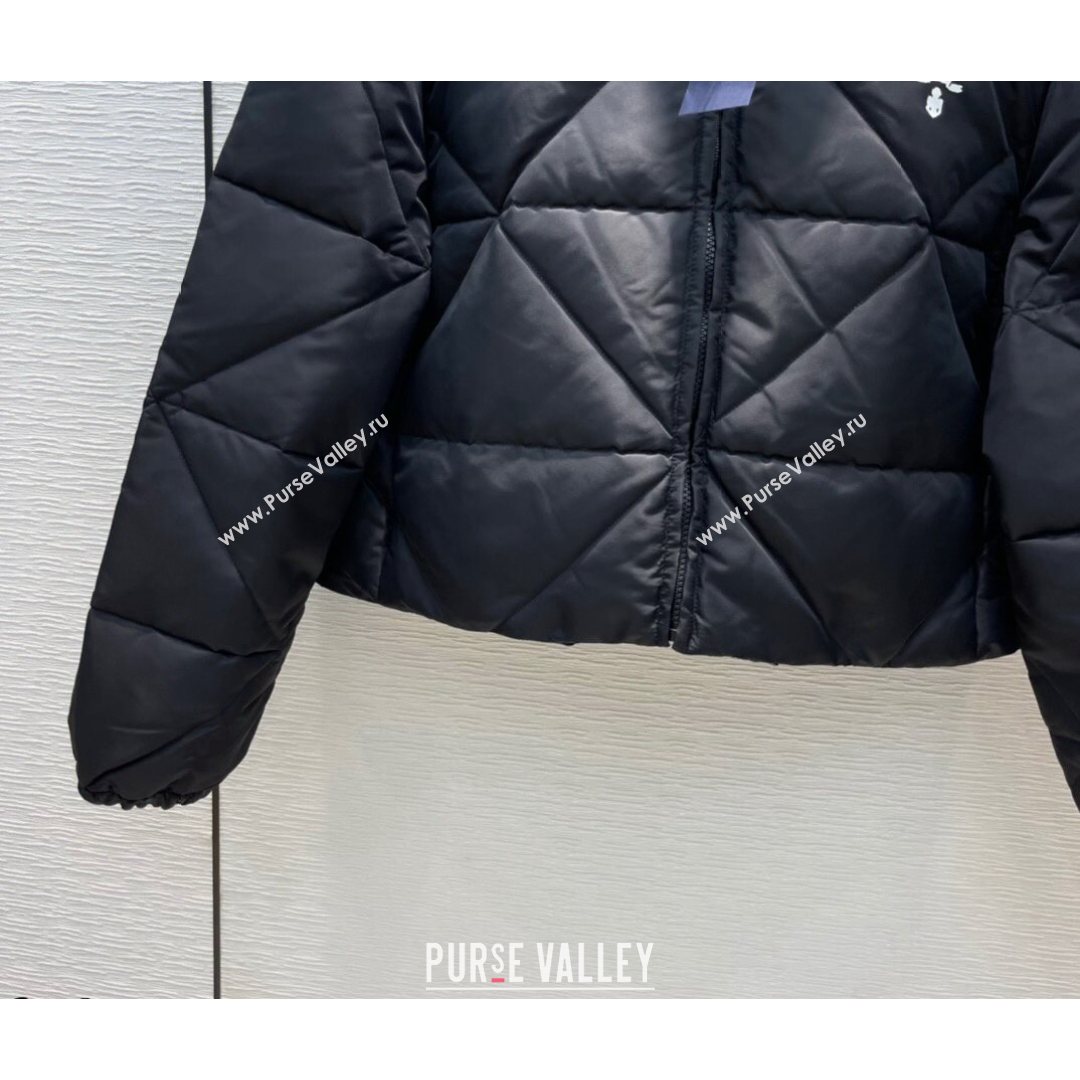 Prada Nylon Down Short Coat Black 2021 (Q-21082632)