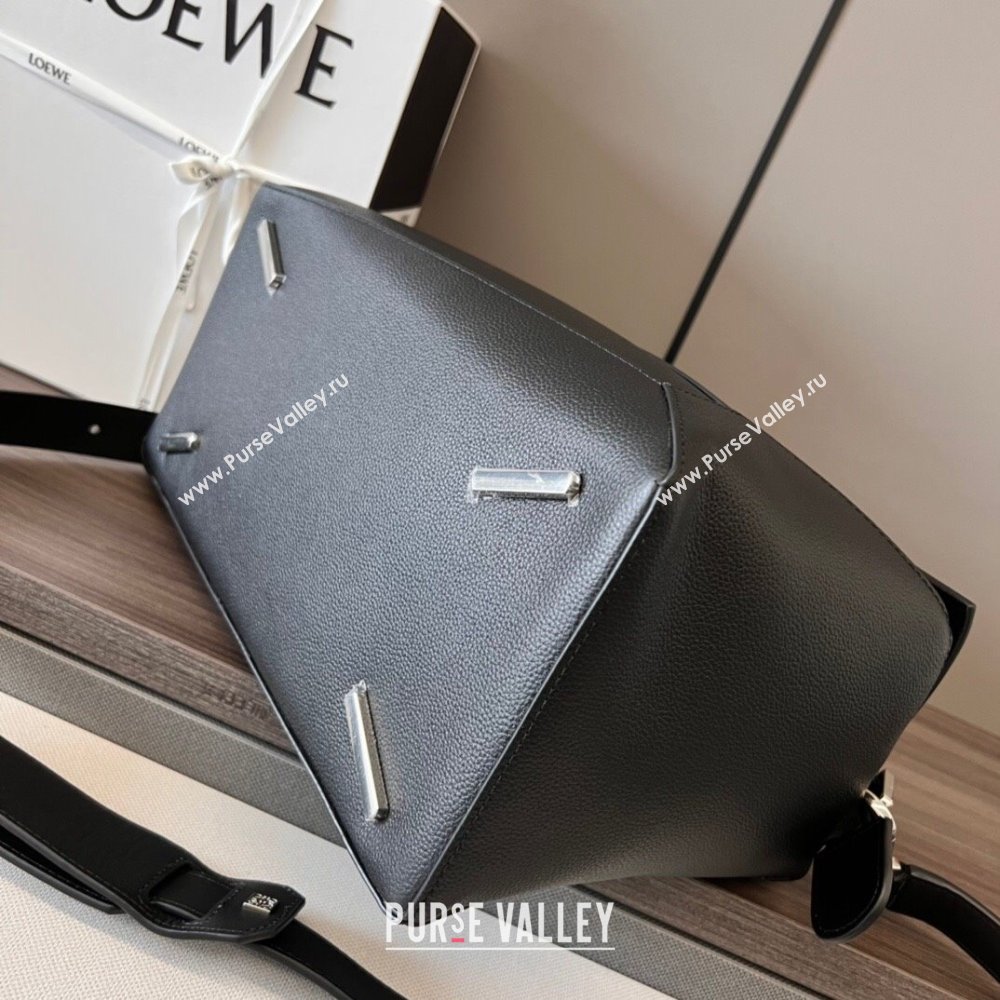 Loewe Large Puzzle Bag in Grained Calfskin Black 2024 (DL-24032106)