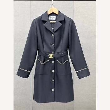 Chanel Jacket Dress with Belt CH110947 Black 2023 (Q-23110947)