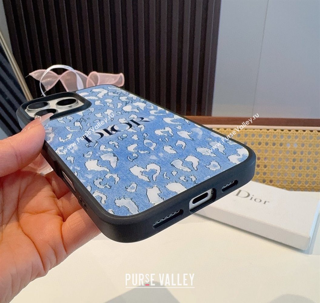 Dior Denim Blue iPhone Holder 2 2025 0616 (SHI-250616020)