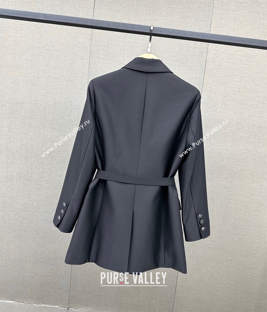 Prada Jacket with Belt P110948 Black 2023 (Q-23110948)