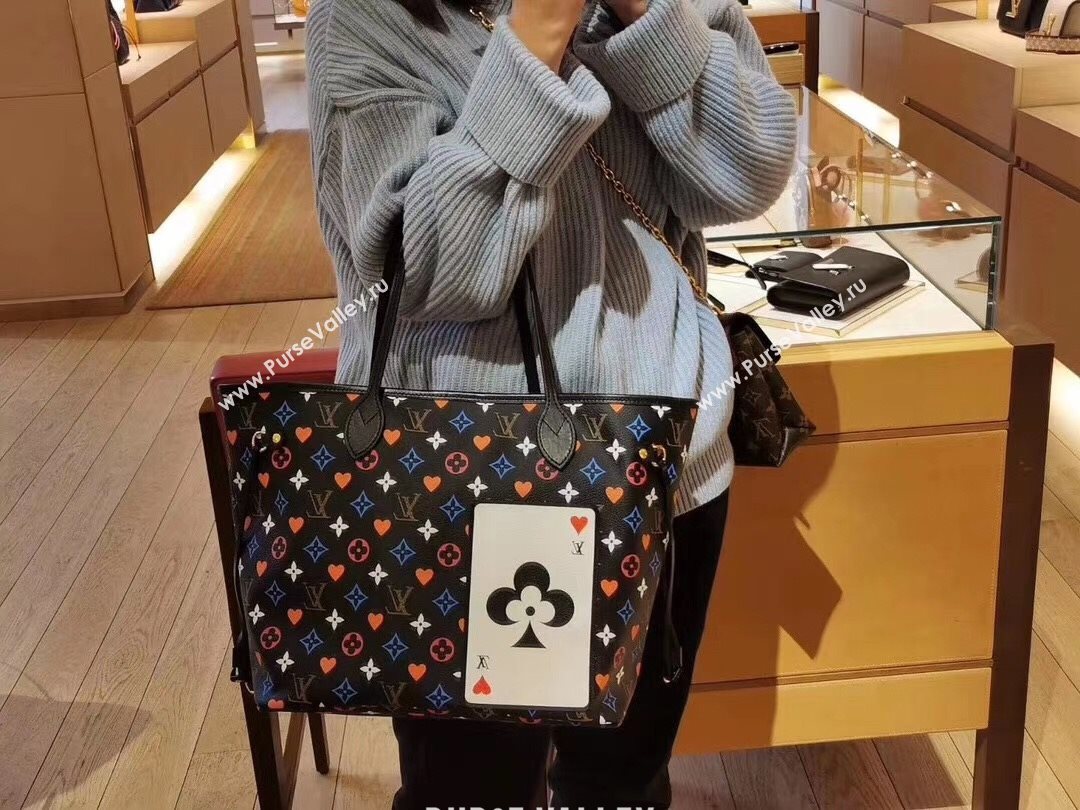 Louis Vuitton Game On Neverfull MM Tote Bag in Black Monogram Canvas M57483 2020 (KI-20112429)