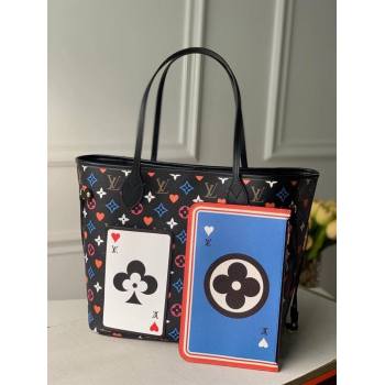 Louis Vuitton Game On Neverfull MM Tote Bag in Black Monogram Canvas M57483 2020 (KI-20112429)